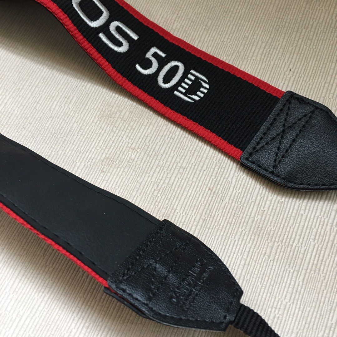 Classic Canon 50D EOS Strap (Category: Other Photography Accessories) located in Tarlac. Submitted by greatfindstrlc (Listing ID 1396919363, Image 3). Description: Good condition no wearing but an issue on the belt strap. Former owner had cut the ends of both sides. Had Speedyman sawed it back together using hard black shoe thread to make it seemless, un-noticeable, strong and sturdy. Maybe the former owner doesn’t know how to replace or remove t
