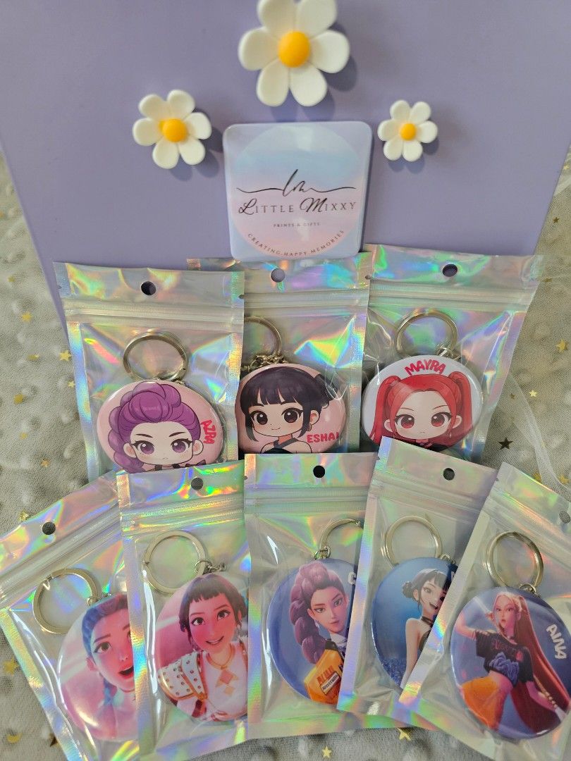 Customised keychains kpop demon hunter, Hobbies & Toys, Stationery ...