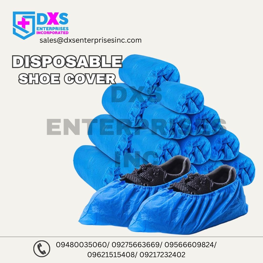 DISPOSABLE SHOE COVER (Category: Medical Supplies & Tools) located in Quezon City. Submitted by zyra26 (Listing ID 1396851133, Image 1). Description: olypropylene (PP) non-woven: This is the most common and budget-friendly type of shoe cover, made from lightweight, breathable, and lint-free fabric. Uses: General manufacturing, factory and workshop tours, and medical settings where low-level contamination control is needed..