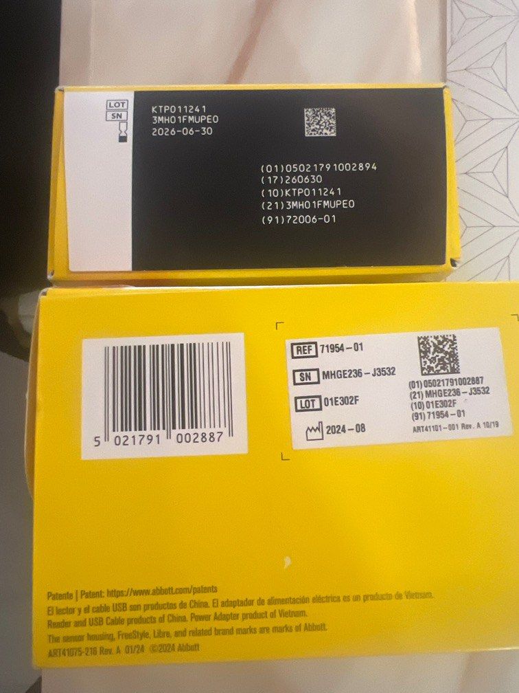 Freestyle libre2 plus and sensor (Category: Health Monitors & Weighing Scales) located in Makati City. Submitted by ng_clutter225 (Listing ID 1397031804, Image 3). Description: Freestyle libre 2 plus Sensor and reader Brand new Sealed Sensor expiry date June 2026.