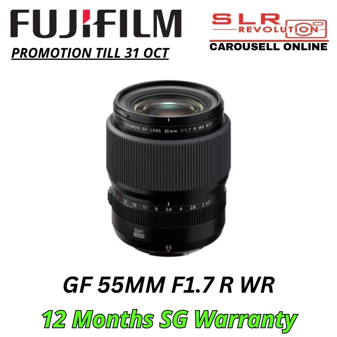 FUJIFILM GF 55MM R WR fuji gf 55mm lens, Photography, Lens
