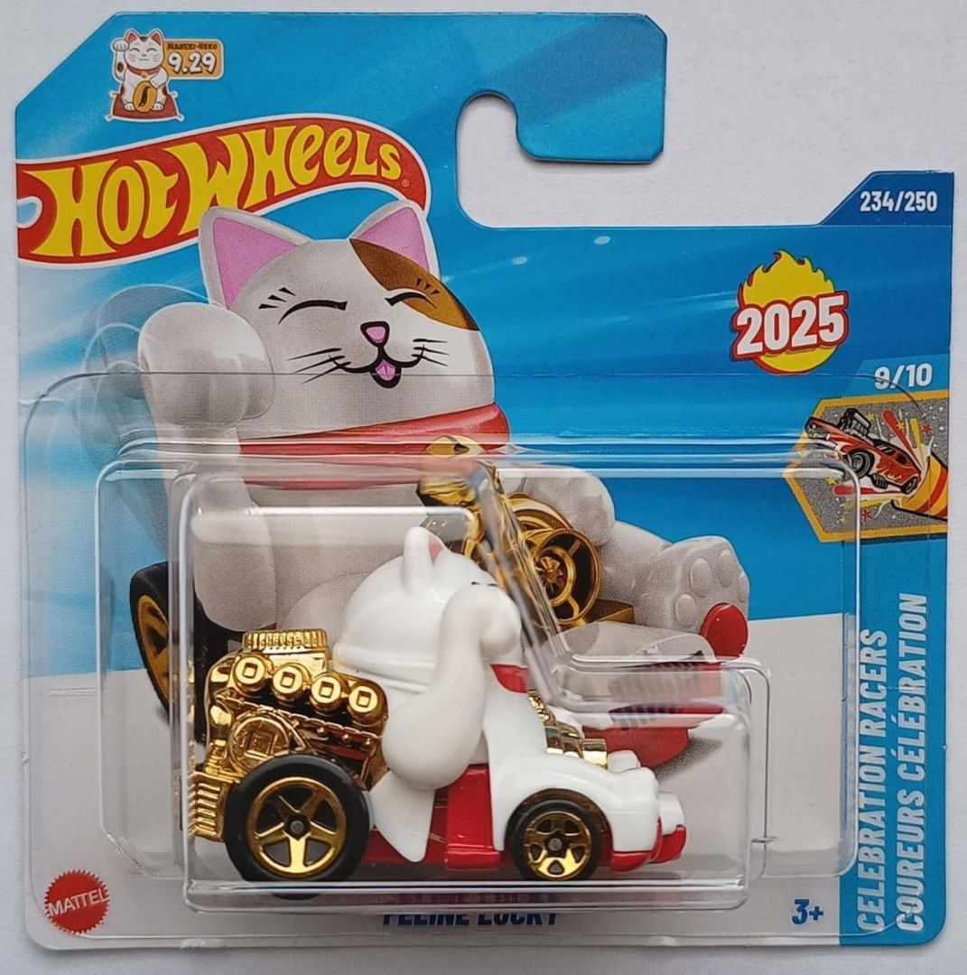 新年招財貓Hot Wheels Feline Lucky Cat short card 短卡風火輪