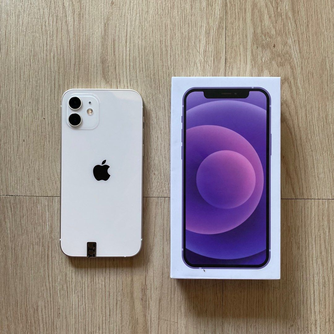 IPhone 12 (Category: iPhone 12 Series) located in Cabuyao City. Submitted by lackingly (Listing ID 1397009126, Image 2). Description: IPhone 12 (128gb) White forsale 16,500 firm - 100% battery health - truetone working - face id working - 128gb - anysim will do - openline / factory unlocked - oled screen - no issue - no dents - no history of repairs - all working. just bought this last week from a shop (still under warranty, ung sticker sa may ch