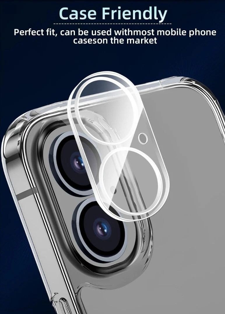 iPhone 17/ 17 Pro / 17 Pro Max / 17 Air Clear Camera Lens Screen Protector (Clear) (Category: Cases & Sleeves) located in Quezon City. Submitted by mobilehub_ (Listing ID 1396875500, Image 3). Description: Designed For iPhone 17/ 17 Pro / 17 Pro Max / 17 Air - asy To Install & Case Friendly - Lens set, a new high-quality combination - Provide you with more comprehensive mobile phone protection, - Real machine openings, the picture is clearer, met