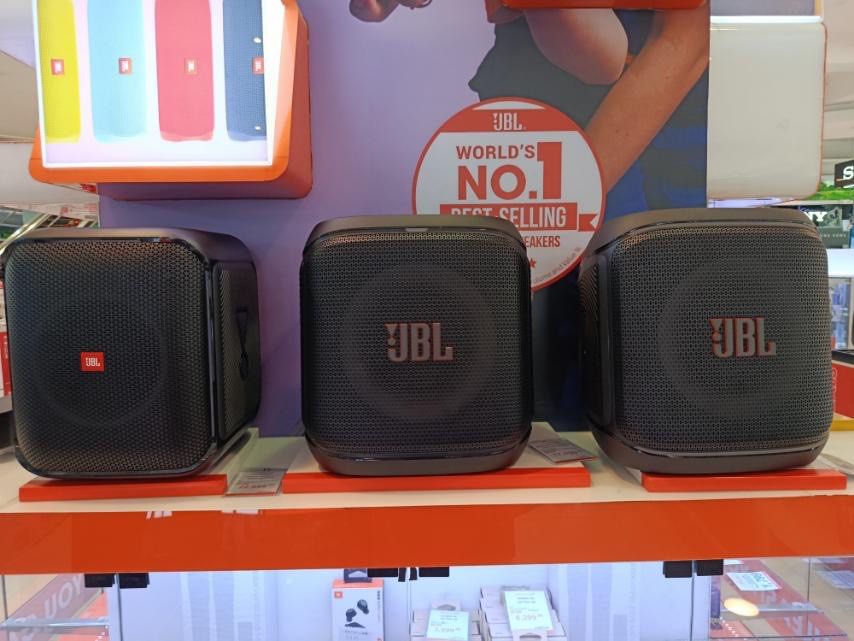 JBL PARTYBOX SPEAKER (Category: Soundbars, Speakers & Amplifiers) located in Quezon City. Submitted by maryann5721 (Listing ID 1397017281, Image 2). Description: JBL PARTYBOX SPEAKER Partybox encore Srp 24,999 Cash 18,800 Partybox Xtreme black Srp 19,999 Cash 14,400 Parybox xtream blue Srp 19,999 Cash 14,400 Parybox xtream speaker camo Srp 19,999 Cash 14,200 Boombox 3 black Srp 29,999 Cash 21,200 Boombox 3 speaker squad Srp 29,999 Net yr,ora Cash