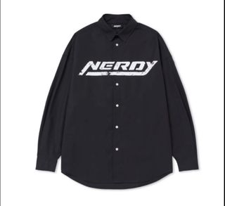 100% 全新 購自韓國 Nerdy Racing Overshirt - Black - L64222832889729110