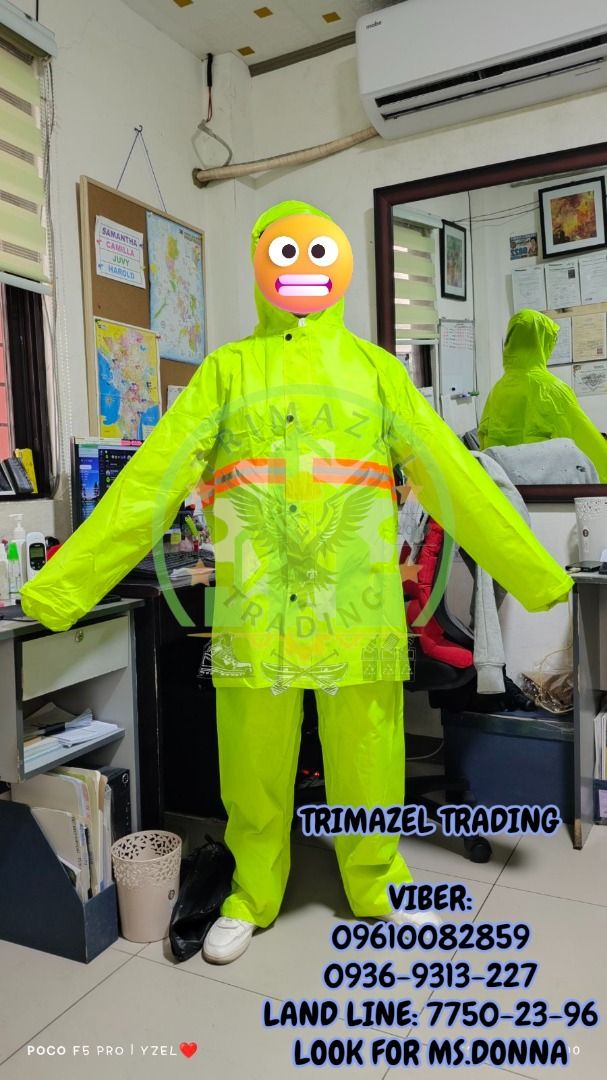 omaga rain coat jacket and pants (Category: Construction Tools & Equipment) located in Pasig City. Submitted by _mharga811 (Listing ID 1396911867, Image 1). Description: ✅ Guaranteed lowest price ✅ Quality products ✅ Big discount for bulk orders ✅ 100% LEGIT TRUSTED SUPPLIER! ✅ With Complete Legal Documents ✅ BIR Registered We Supply All Kinds Of PPE Supplies, Raincoat, Hard Hat, Cooler Box, Plastic Trash Bin, Road Barriers, Kayak Boats, Crystal 