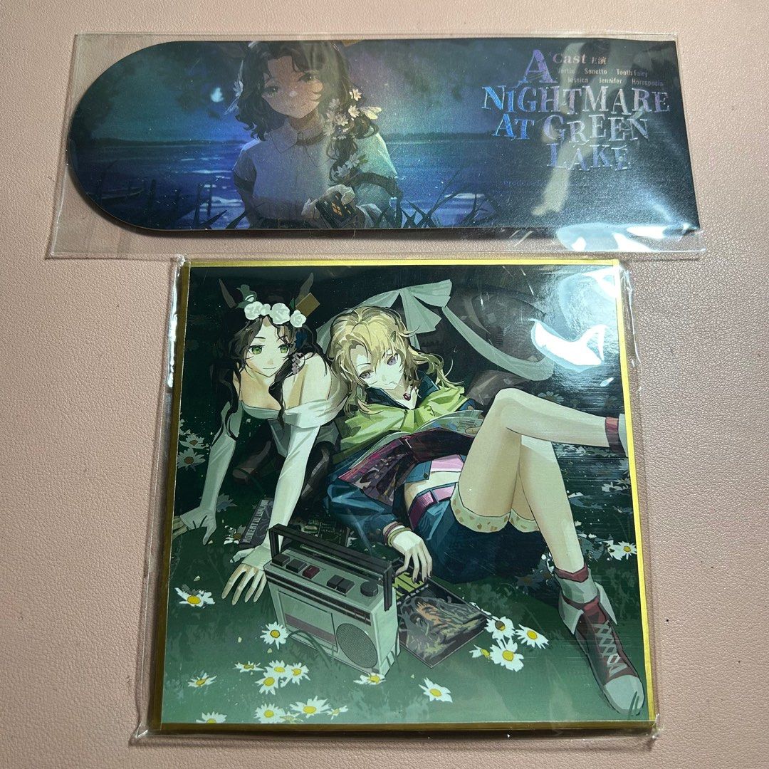 Reverse: 1999 Jessica and Blonney Merchandise Set (Category: Other Merchandise) located in San Fernando. Submitted by loonaonethird (Listing ID 1396853643, Image 1). Description: nightmare at green lake ticket + fanmade blonney and jessica shikishi board (came from a chinese fanzine bundle) mop: gcash mod: direct jnt.