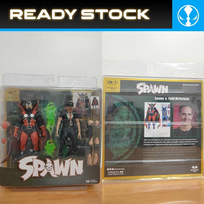 Spawn Action Figure 7 Inch Spawn & Todd McFarlane (30th Anniversary ...