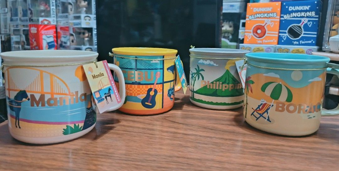 Starbucks City Mugs - Manila, Cebu, Boracay, Philippines (Category: Coffee & Tea Tableware) located in Manila. Submitted by katunying2021 (Listing ID 1396960708, Image 1). Description: ❗‼️FOR SALE‼️❗ Starbucks Limited Edition Mug For take all only! Php 4,000.00 Save as much as Php 380.00 Regular store price - Php 1,095.00 each Condition: Unused/ Mga naka display lang Post crossposted Accepting reservation with atleast 50% downpayment For Lalamove
