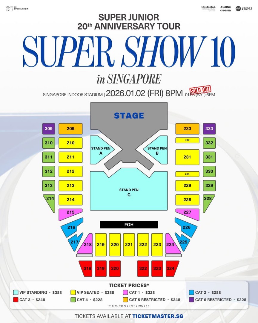 Super Junior SS10 Singapore 2nd Jan 2026, Tickets & Vouchers, Event ...