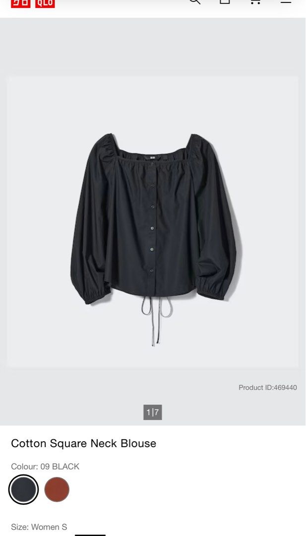 Uniqlo Square Neck Blouse (Category: Blouses) located in Santa Rosa. Submitted by sochieee (Listing ID 1396949337, Image 1). Description: .