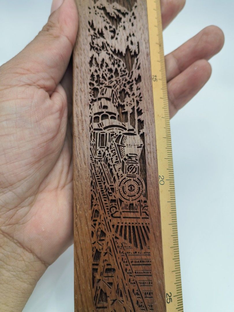Wood Ruler With Laser Engraving (Category: Craft Supplies & Tools) located in Cebu City. Submitted by dudes_villanueva (Listing ID 1396995597, Image 3). Description: Wood Ruler With Laser Engraving Brand: Lasercraft Takato 📌In Excellent condition with Box 📌Measurement in CM..