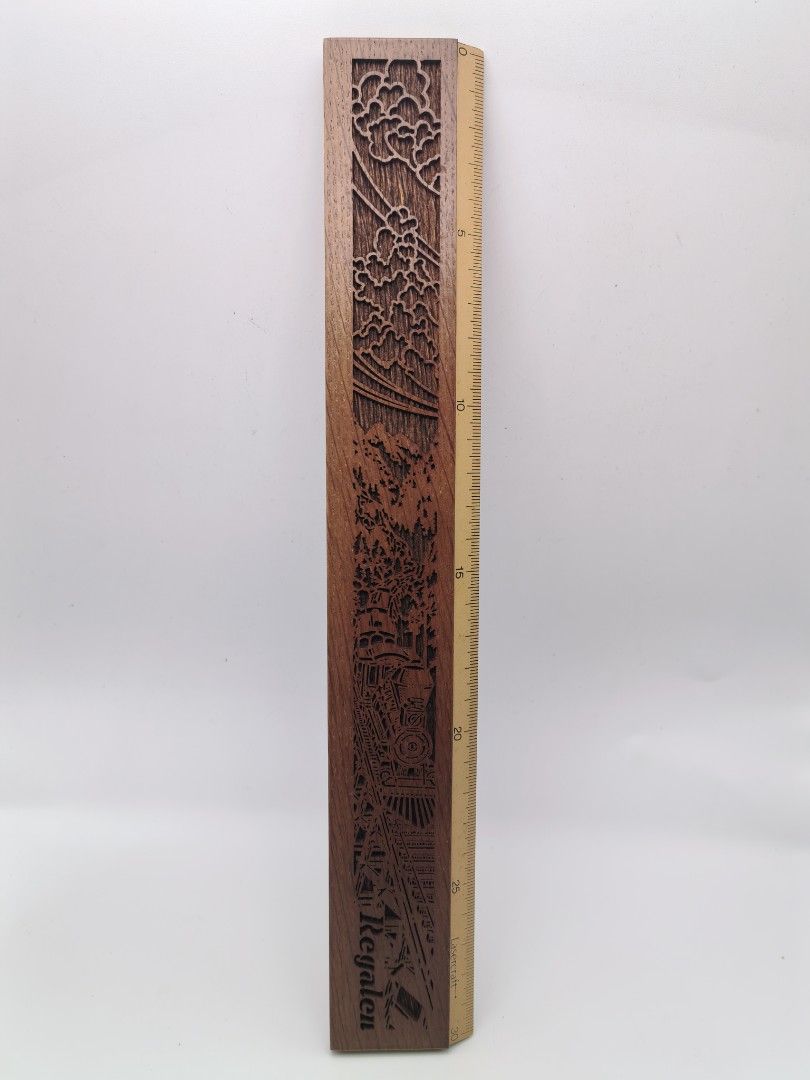 Wood Ruler With Laser Engraving (Category: Craft Supplies & Tools) located in Cebu City. Submitted by dudes_villanueva (Listing ID 1396995597, Image 1). Description: Wood Ruler With Laser Engraving Brand: Lasercraft Takato 📌In Excellent condition with Box 📌Measurement in CM..