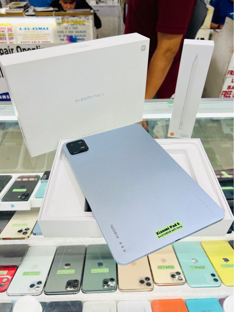 Xiaomi Pad 6 6+2/128GB Wifi only no issues complete (Category: Android) located in San Juan City. Submitted by najihahtelecomshop2018 (Listing ID 1397009804, Image 2). Description: Legit Store | Original unit FOR SALE | TRADE / SWAP ▫️INSTALLMENT thru: 🔸Credit Card (straight / installment) 🔸Ggives / Gcredit + 6% interest 🔸Spay Later + 6% interest (RFS: Buy and Sell any kinds of Gadgets) Description: Xiaomi Pad 6 6/128GB Wifi only NTC APPROVED 