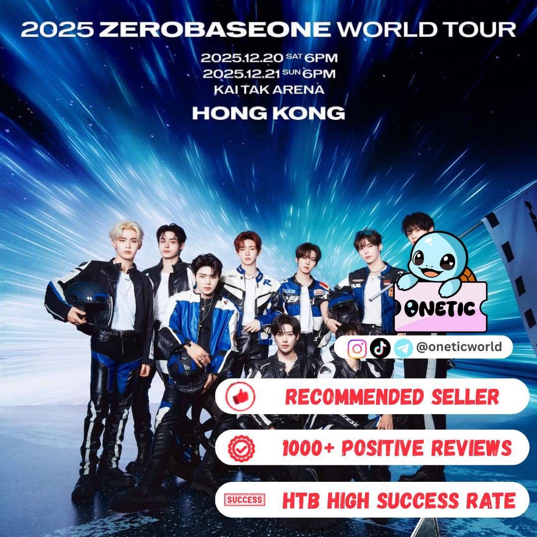 ZEROBASEONE WORLD TOUR 香港 2日目 2枚セット ZEROBASEONE WORLD TOUR HONG KONG, Tickets & Vouchers, Event