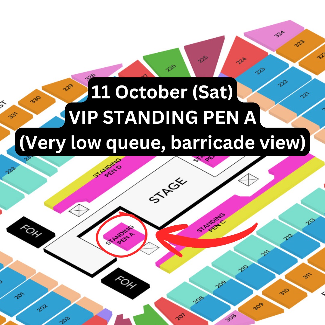 [11 OCT] TWICE VIP STANDING PEN A LOW QUEUE NUMBER CONCERT TICKET ...