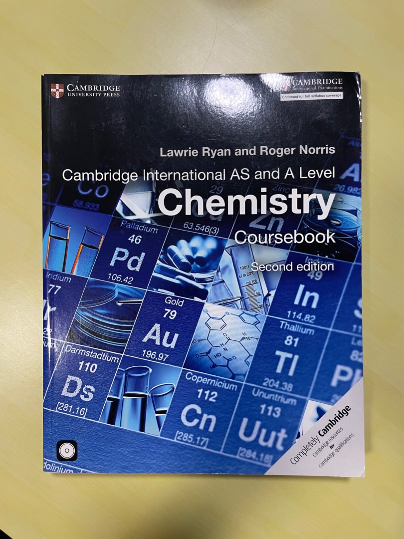 A LEVEL CHEMISTRY TEXTBOOK 9701 CIE CAMBRIDGE INTERNATIONAL ASSESSMENT ...