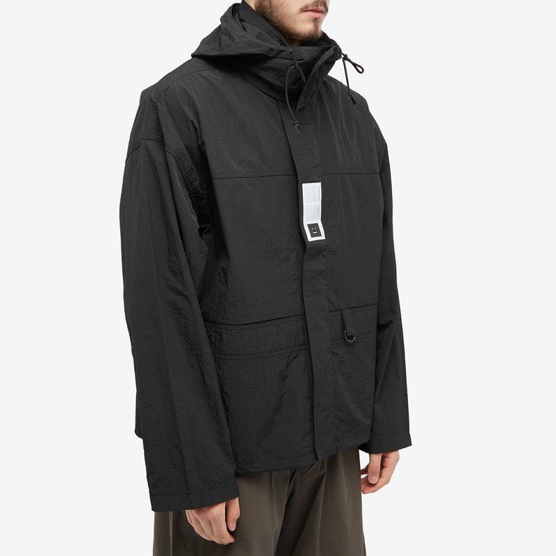 Acne Studios Olen Appliquéd Face Nylon Hooded Jacket (Category: Coats, Jackets and Outerwear) located in Cabanatuan. Submitted by cabsygoods (Listing ID 1397151535, Image 2). Description: Acne Studios Olen Appliquéd Face Nylon Hooded Jacket Dimes 25 x 27.5 inches Very good condition No issue Color rate 9/10 Dm to purchase! 📩.