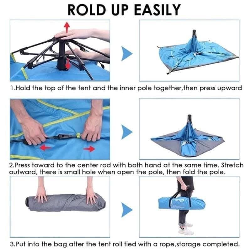 AUTOMATIC CAMPING TENT (Category: Hiking & Camping) located in Manila. Submitted by haideshop (Listing ID 1397135150, Image 2). Description: Automatic camping tent 1200 4 person 1500 6 person.