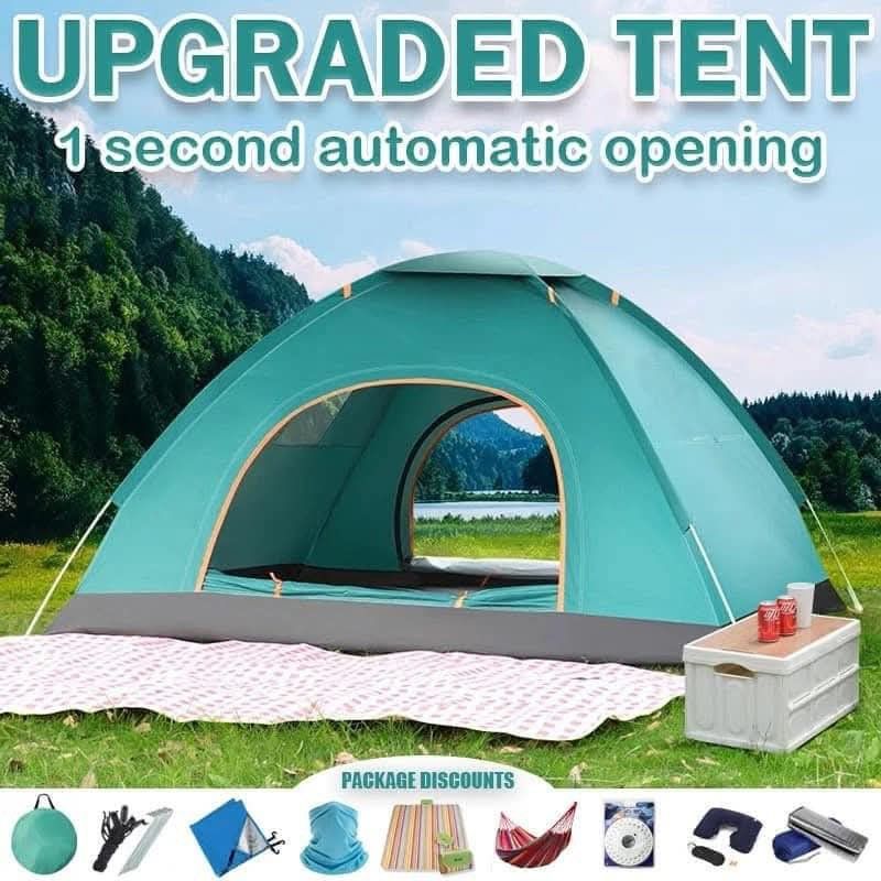 AUTOMATIC CAMPING TENT (Category: Hiking & Camping) located in Manila. Submitted by haideshop (Listing ID 1397135150, Image 1). Description: Automatic camping tent 1200 4 person 1500 6 person.