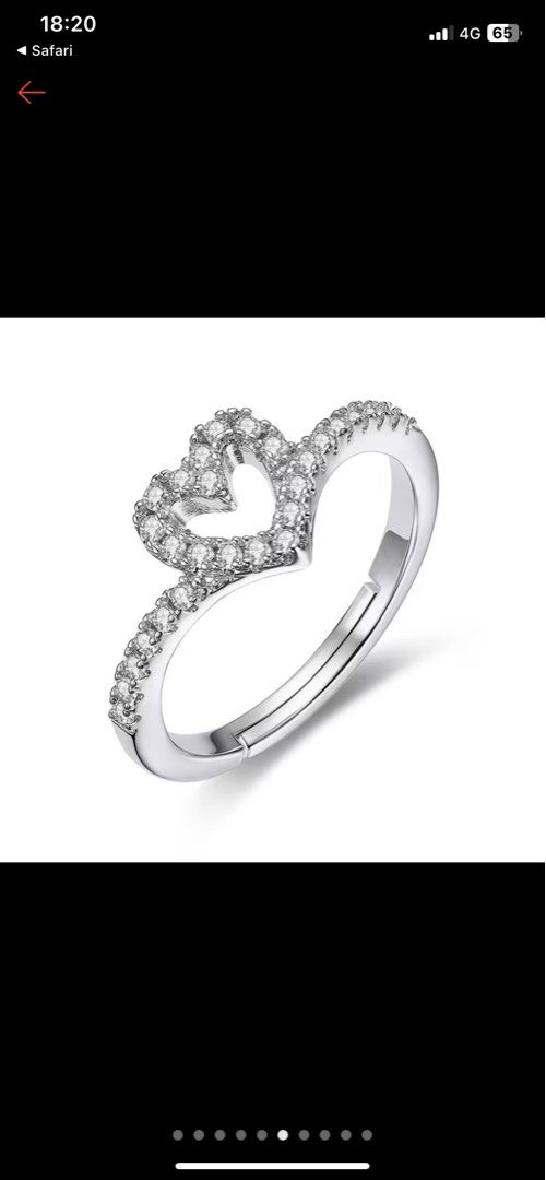 silver ring (Category: Rings) located in Kuala Terengganu. Submitted by thriftedbybean (Listing ID 1397139890, Image 1). Description: adjustable.
