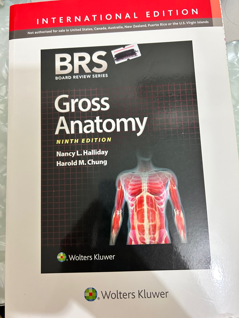 BRS Gross Anatomy 9th Edition, Hobbies & Toys, Books & Magazines ...