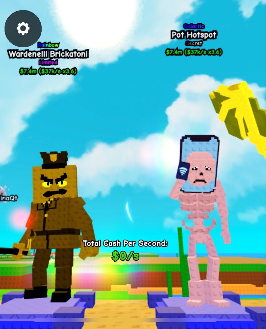 Bundle Plants vs Brainrots (Category: In-Game Products) located in Las Pinas. Submitted by charlsssb (Listing ID 1397213804, Image 1). Description: Plants vs Brainrots Both are 37k/s Gold Wardenelli brickatoni (limited) Galactic Pot Hotspot (secret) Take both for only ₱30 Dm for inquiries .