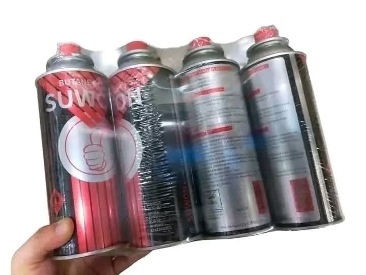 Butane Gas 4pcs (Category: BBQ, Grills & Hotpots) located in Manila. Submitted by lyfrancois14 (Listing ID 1397046139, Image 2). Description: - Each pack contains four cans. - Ideal for portable gas stoves and other butane-powered appliances. - Cans are sealed in plastic wrap. - Multiple packs available (as shown in the box)..