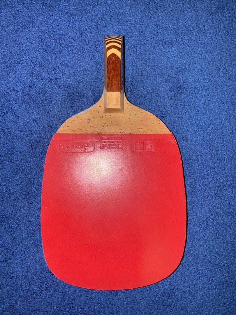 Butterfly Senkoh - 1 闪光一号 Table Tennis Ping Pong Paddle (Category: Racket & Ball Sports) located in Singapore. Submitted by hewletto (Listing ID 1397182762, Image 2). Description: Butterfly Senkoh - 1 闪光一号 Table Tennis Ping Pong Vintage Paddle. Condition: Lightly used Comes with newly installed rubber XIOM OmegaIV red rubber Selling as-is condition..