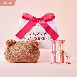 (送熊仔化妝袋) Clio限定新色小熊水晶唇膏101禮盒套裝 101 Mellow Teddy CLIO CRYSTAL GLAM BALM LIMITED COLOR  2025 10月新品 (代)64243933922691110