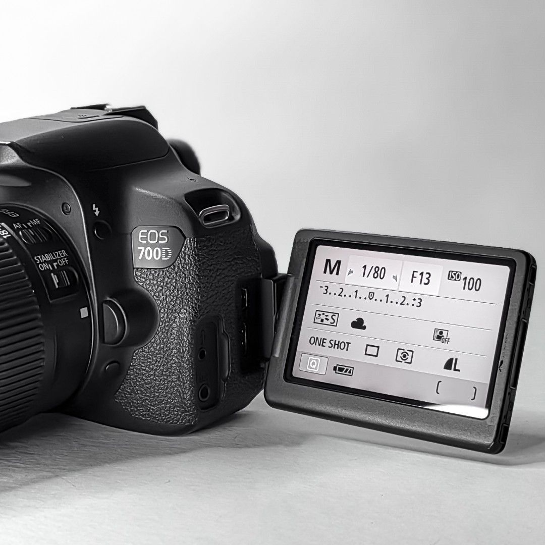 Canon EOS 700D DSLR Camera with Lens (Category: Cameras) located in Balanga. Submitted by cyrin_camera (Listing ID 1397044555, Image 2). Description: - Canon EOS 700D DSLR camera - EF-S 18-55mm lens with image stabilizer - Includes: camera bag, battery, charger, lens cap, and camera strap - Features flip-out screen - Multiple shooting modes - Complete kit, ready to use.