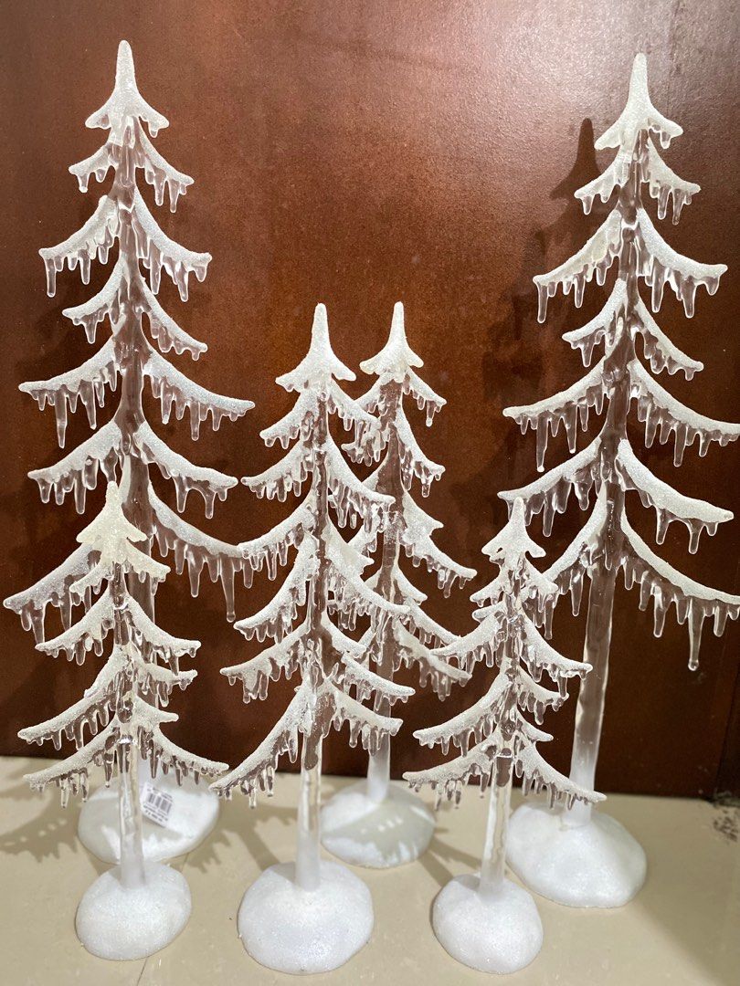 Christmas Tree (Color Changing) (Category: Other Home Decor) located in Cavite. Submitted by eessaa08 (Listing ID 1397161525, Image 3). Description: Brand new OUR HOME Acrylic Christmas tree Original Price (per tag) 4,999 1 box = 3 trees Tree size: 61cm, 45cm, 33.5cm Color Changing, battery operated (requires 3 AAA battery per tree) MOP: GCash MOD: Lalamove only.