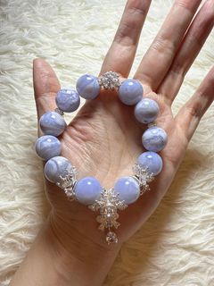 婚紗版雪花龍紋瑪瑙diy水晶手串   推薦❤️   15+mm64231874934531110