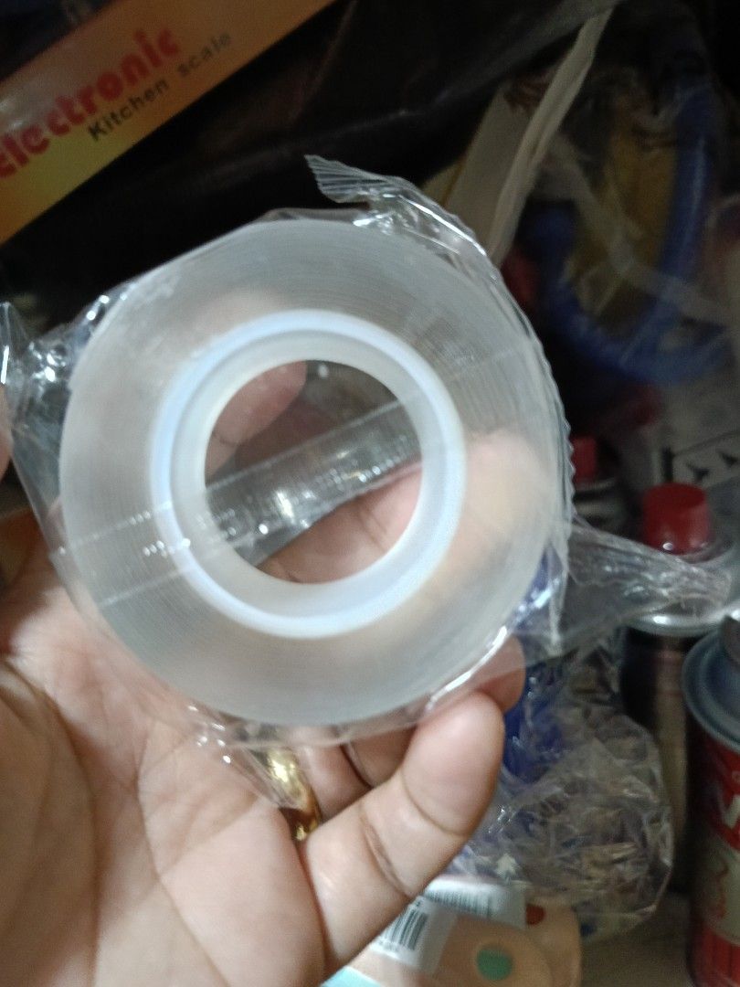 Double Sided Adhesive Tape (Category: Craft Supplies & Tools) located in Manila. Submitted by lyfrancois14 (Listing ID 1397038193, Image 1). Description: - Double-sided adhesive tape - Transparent and strong - Brand new, still in original packaging - Ideal for crafts, mounting, and more - Provides a clean finish - Easy to use.