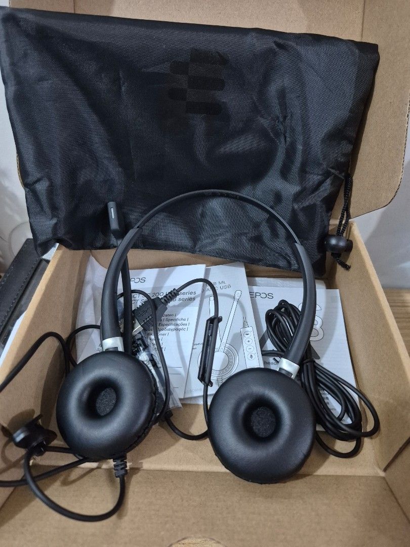 EPOS IMPACT SC 660 USB ML Headset (Category: Headphones & Headsets) located in Makati City. Submitted by mckie (Listing ID 1397055850, Image 3). Description: EPOS IMPACT SC 660 USB ML — Dual-Sided, Noise-Cancelling, MS Teams Certified Professional-grade wired headset for calls, meetings, or BPO work. Clear voice pickup even in noisy homes — perfect for remote work or when you have kids around. Dual-sided on-ear design with plush leatherette cushi