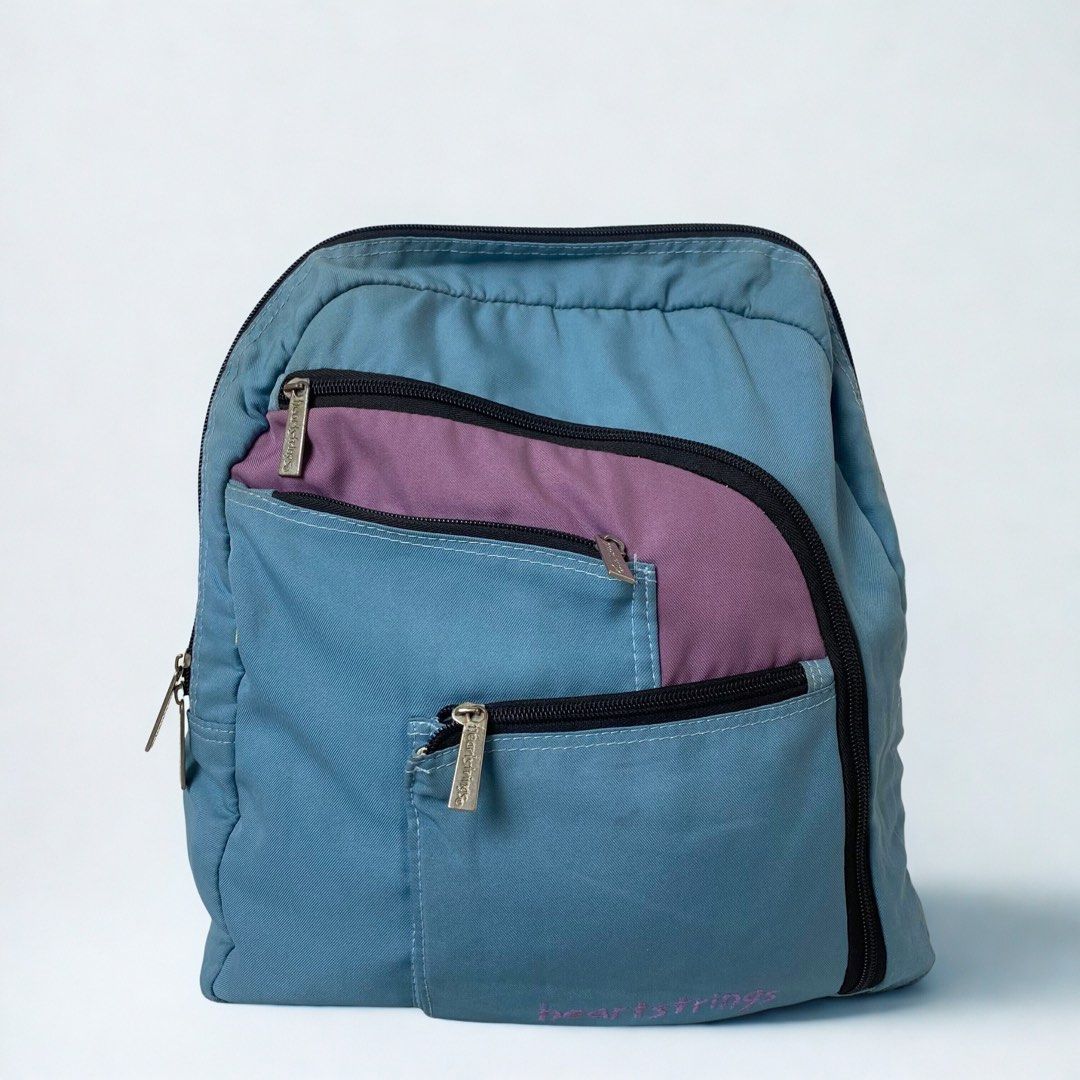 Heartstrings Backpack (Category: Backpacks) located in Malabon City. Submitted by k_mby (Listing ID 1396290790, Image 1). Description: •needs cleaning (madumi inside) • no issue other than what’s inside • 4 compartment • smooth zip.