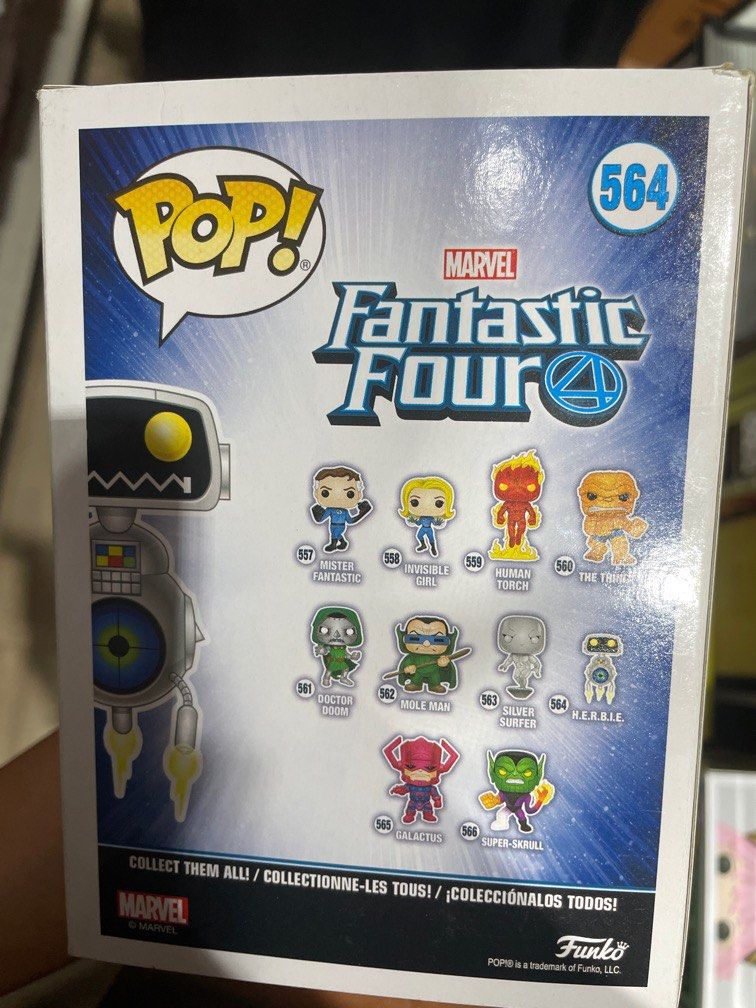 H.E.R.B.I.E. Fantastic Four Funko Pop (Category: Designer & Blind Box Toys) located in Cebu City. Submitted by lexbehonest (Listing ID 1397160137, Image 3). Description: 2019 Edition Location: Cebu.