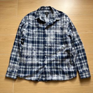 H&M 藍色格紋襯衫 (3件$40款順豐自提點包郵）64236318414337110