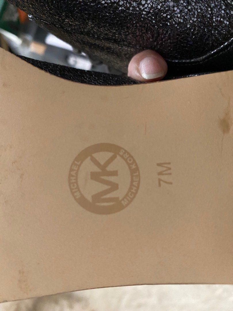Michael Kors Glitter Oxford Shoes (Category: Sneakers) located in Manila. Submitted by star_section (Listing ID 1397163955, Image 3). Description: - Michael Kors oxford shoes - Size: 7M - Glitter finish - Classic lace-up design - Pointed toe - Light brown soles - Michael Kors logo on interior - Adds sparkle to any outfit.