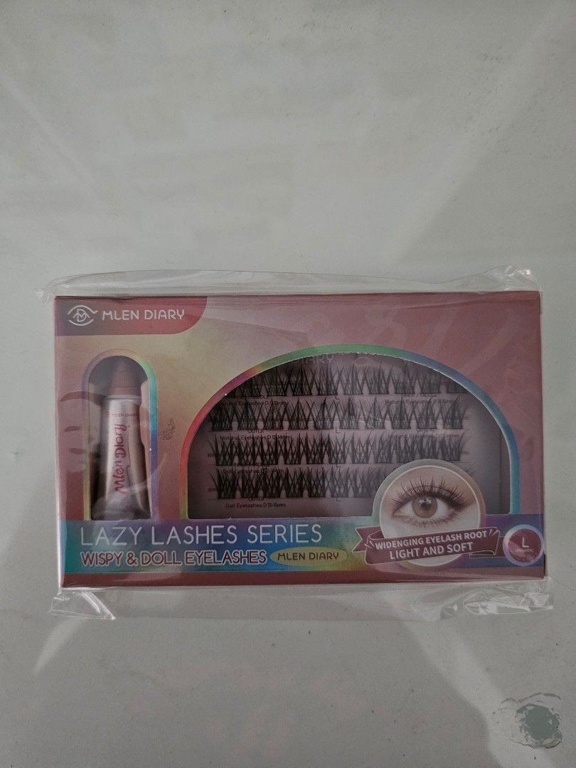 Mlen Diary W-Iris Lashes & Lazy Lashes (Category: Makeup) located in Makati City. Submitted by annkasells (Listing ID 1397114670, Image 3). Description: wts lfb ph MLEN Diary False Lashes Lash Clusters - new, never been opened - bought from tiktok months ago - can be bought separately (300php each) or as a set (500php for both) .