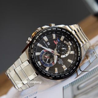 Montres Company 香港註冊公司(32年老店) 卡西歐 CASIO EDIFICE 不鏽鋼錶帶 不鏽鋼 100米防水 EFR EFR550 EFR550D EFR-550 EFR-550D EFR-550D-1 EFR-550D-1A 銀黑色 有現貨64209177735042110