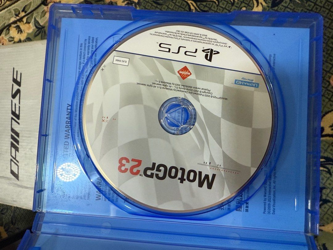 MotoGP 23 - PS5 (Category: PlayStation) located in Manila. Submitted by mira_03 (Listing ID 1397113874, Image 3). Description: - MotoGP 23 for PlayStation 5 - Features the full 2023 season content - Dynamic weather system - Supports Ultra HD Blu-ray - Made in Japan - Includes game disc and case.