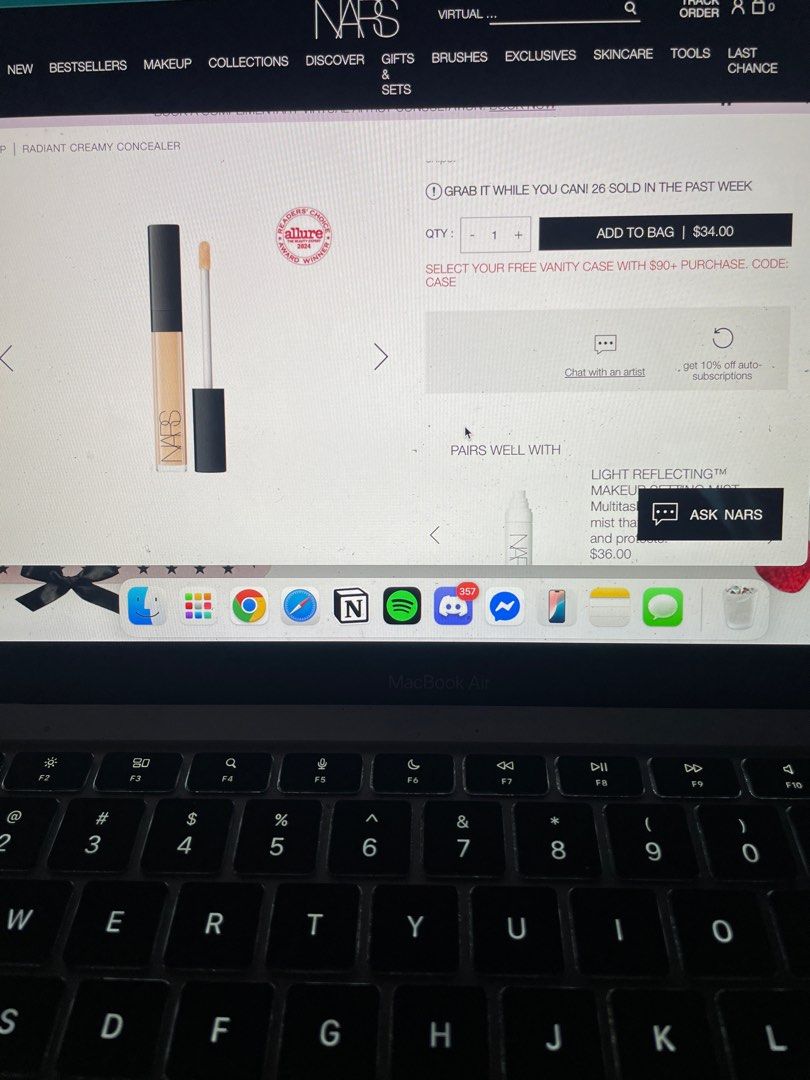 NARS Radiant Creamy Concealer (Category: Makeup) located in Quezon City. Submitted by Flsmb (Listing ID 1397039103, Image 1). Description: For pre order! 3-4 days shipping full size :) srp is $34 available shades: • custard • chantilly • vanilla • nougatine • madeleine • cafe au lait • creme brulee • biscuit • sucre d’orge • caramel • chestnut.