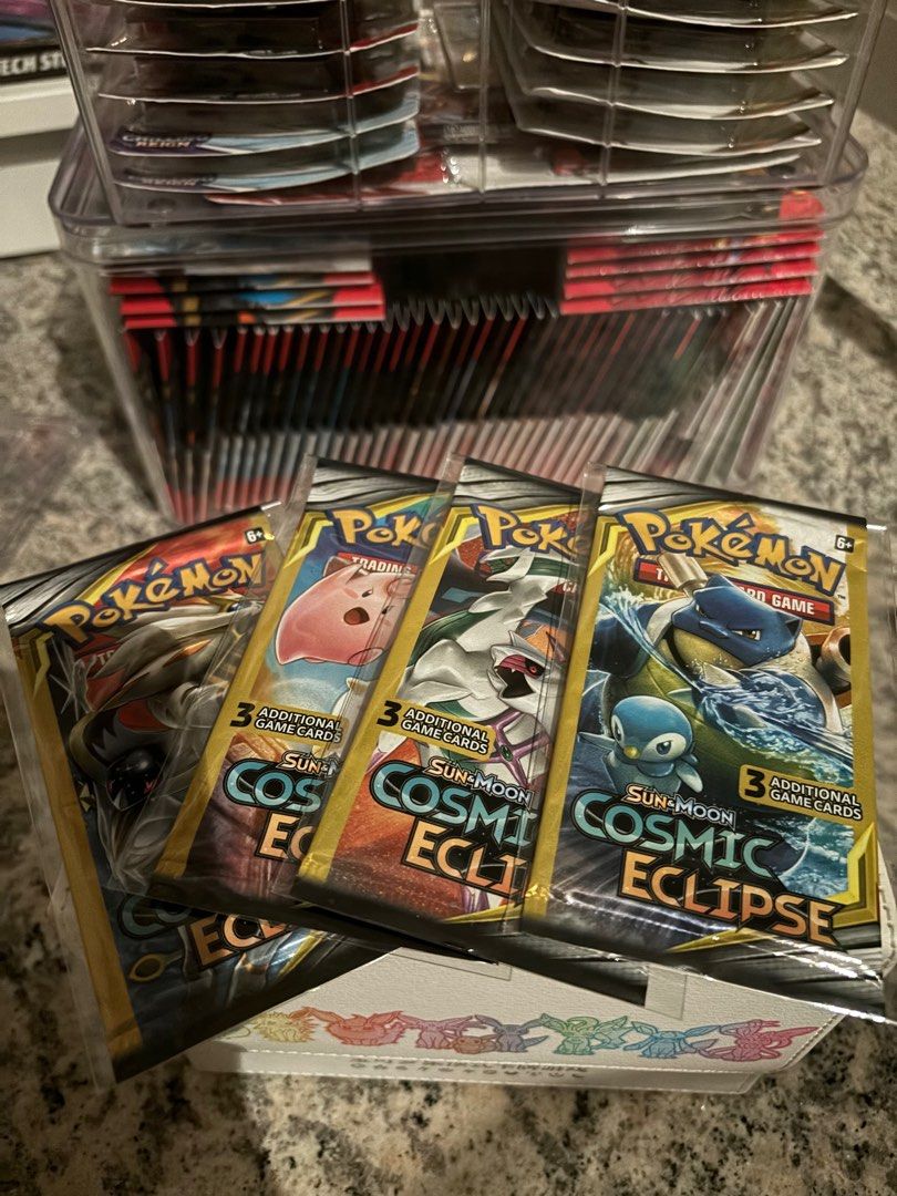 Pokemon TCG Cosmic Eclipse Mini Booster Packs, Hobbies & Toys, Toys & Games  on Carousell