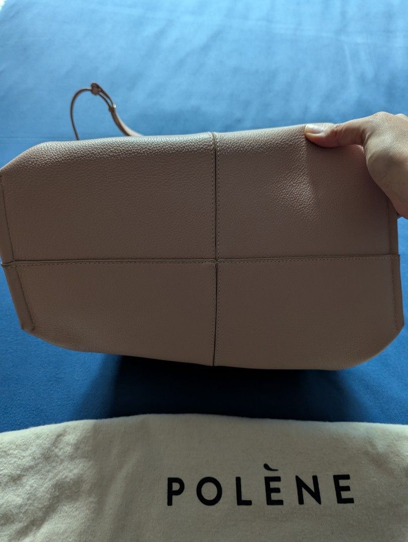 Polène Numero Neuf Mini (Category: Luxury Bags & Wallets) located in Makati City. Submitted by criamarie (Listing ID 1397121261, Image 2). Description: - Number neuf mini in textured leather - Light pink color - Includes dust bag and tag - Purchased in 2022 (original/authentic) RFS: Barely used..