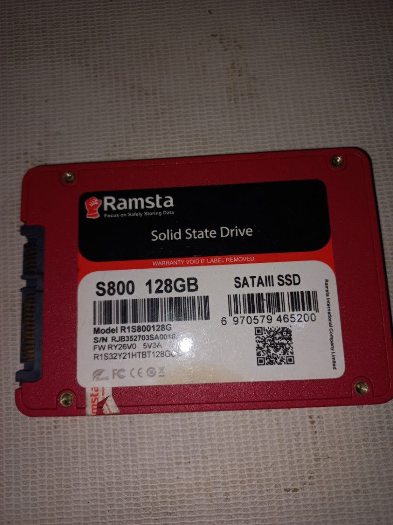 (RUSH)Ramsta S800 128GB SATA III SSD (Category: Hard Disks & Thumbdrives) located in Malolos. Submitted by marky.marky1 (Listing ID 1397123844, Image 2). Description: Selling 128GB Ramsta SSD for laptop 650 (fix) Test all you Want, Excellent Health & Performance. With Os Windows 10 For more info contact: PM or text +639923109076 Meet up or pick up Only Meet UPS: San Juan Kalentong, SM Santa Mesa, Sm Manila - Ramsta S800 128GB Solid State Drive - 