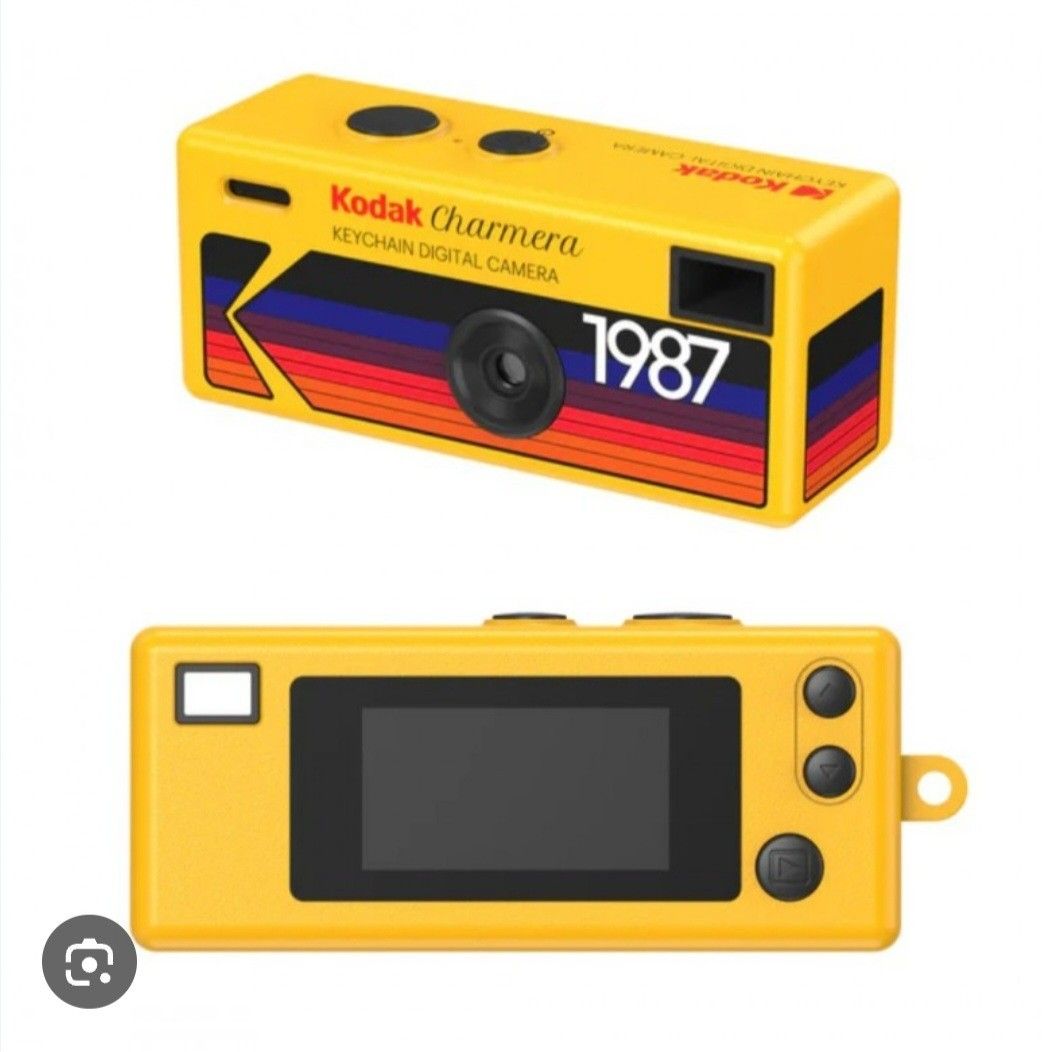 Kodak Charmera 1987 イエロー READY STOCK❗️Kodak Charmera Keychain Digital Camera in YELLOW