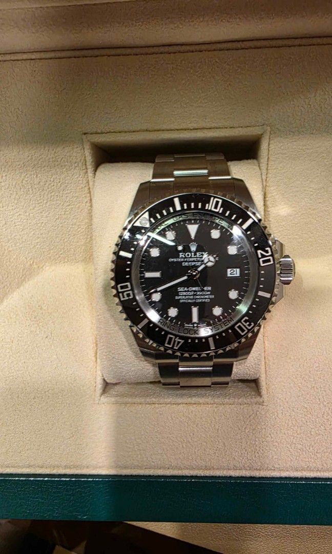 Rolex Sea-Dweller Deepsea Watch (Category: Luxury Watches) located in Quezon City. Submitted by kthegreat (Listing ID 1397178077, Image 3). Description: FS ROLEX SEA DWELLER Deep-sea Model no. 136660 44mm 2024 BRAND NEW Complete with box, warranty card 720k.