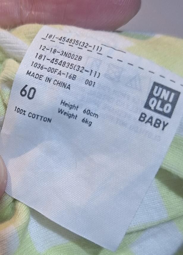 Uniqlo Baby Romper - Size 60 (Category: Babies & Kids Fashion) located in Paranaque City. Submitted by anne040021 (Listing ID 1397206491, Image 2). Description: - Uniqlo baby romper - Checkered pattern - Round neckline - Button closure - 100% cotton - Size 60 (fits 60cm height, 6kg weight) - Perfect for your baby!.